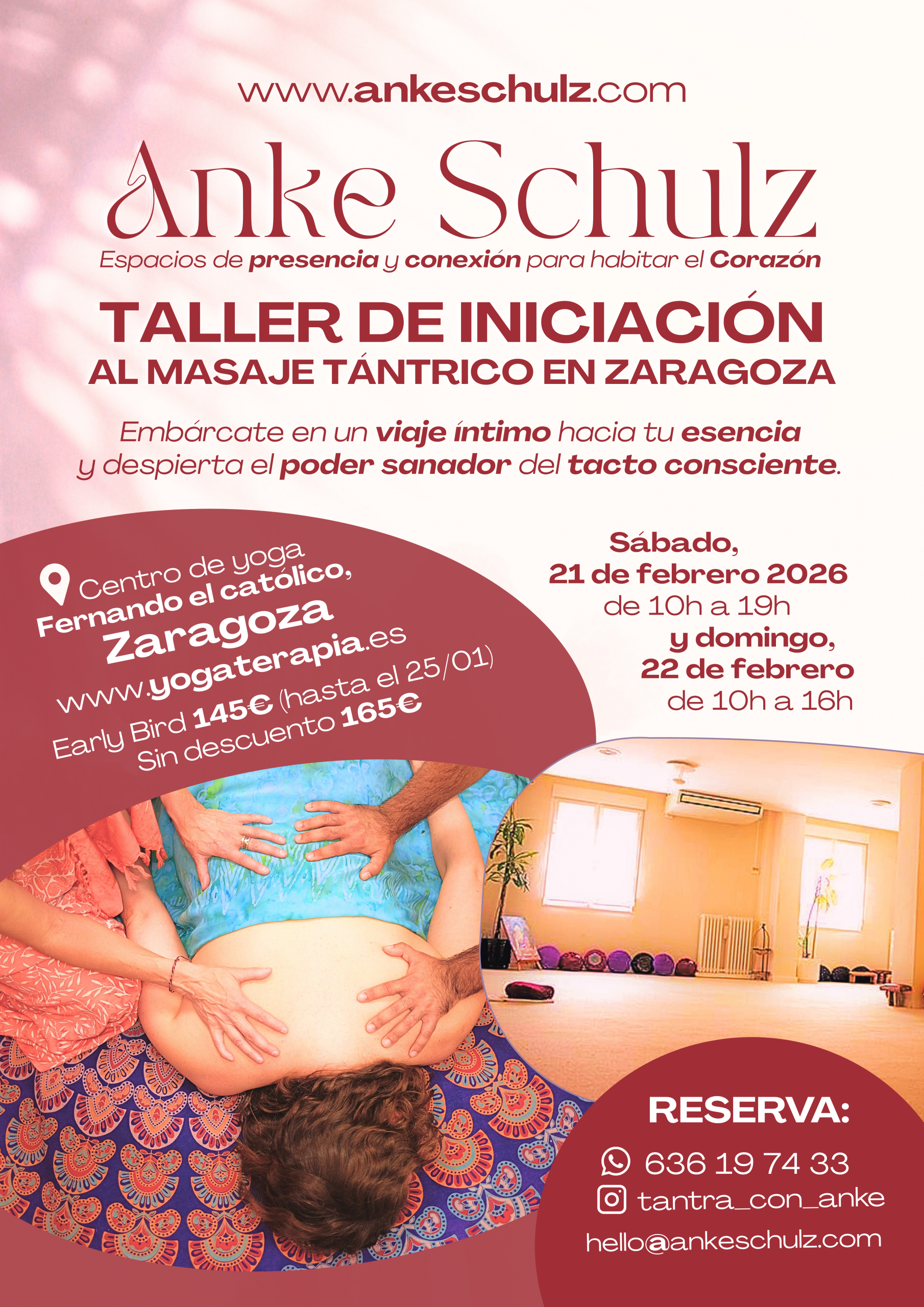taller de masaje tántrico en Santander con Anke Schulz